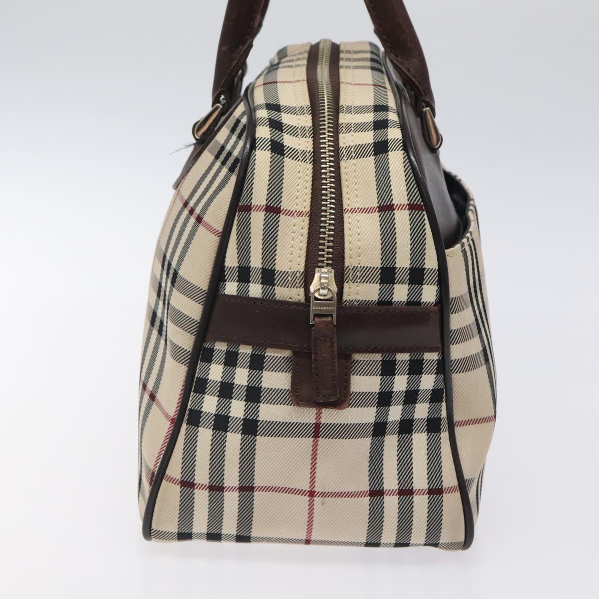 Burberry Nova Check Beige Canvas Handbag ( )