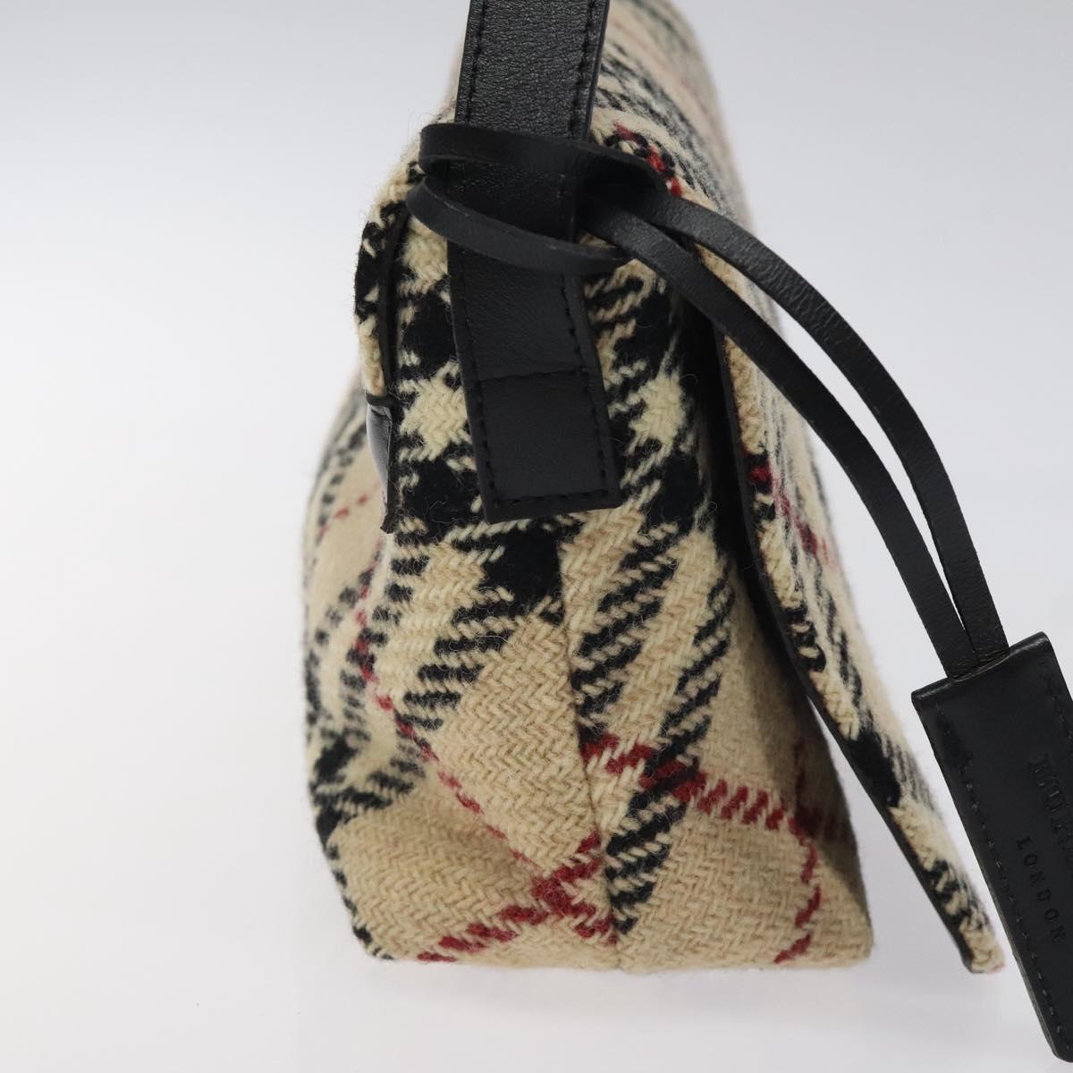 Burberry Nova Check Beige Wool Shoulder Bag ( )