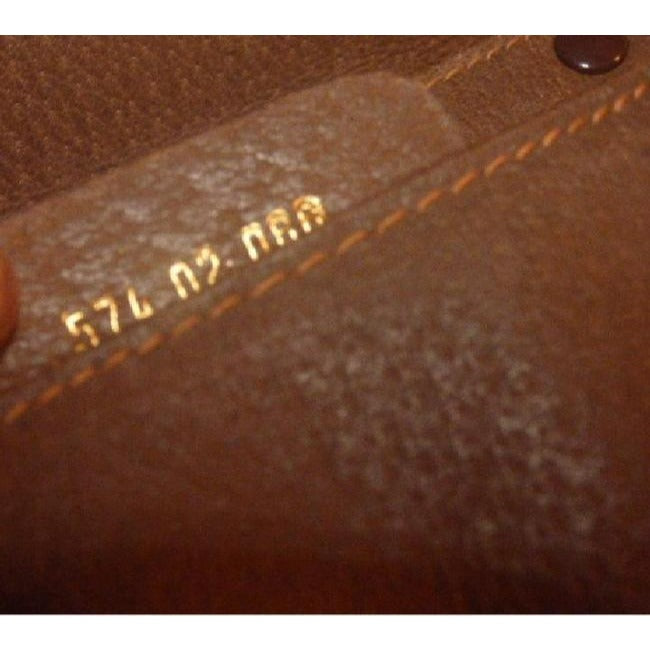 Gucci Vintage Pursesdesigner Purses Brown Large G Logo Print Coated Canvas And Brown Leather Shoulde