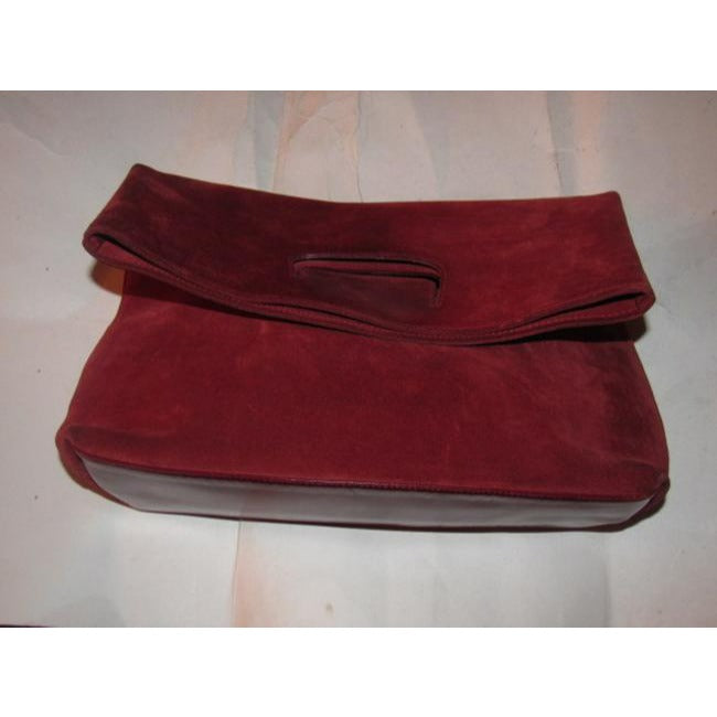 Gucci Vintage Pursesdesigner Purses Red Suede And Leather Leathersuede Tote