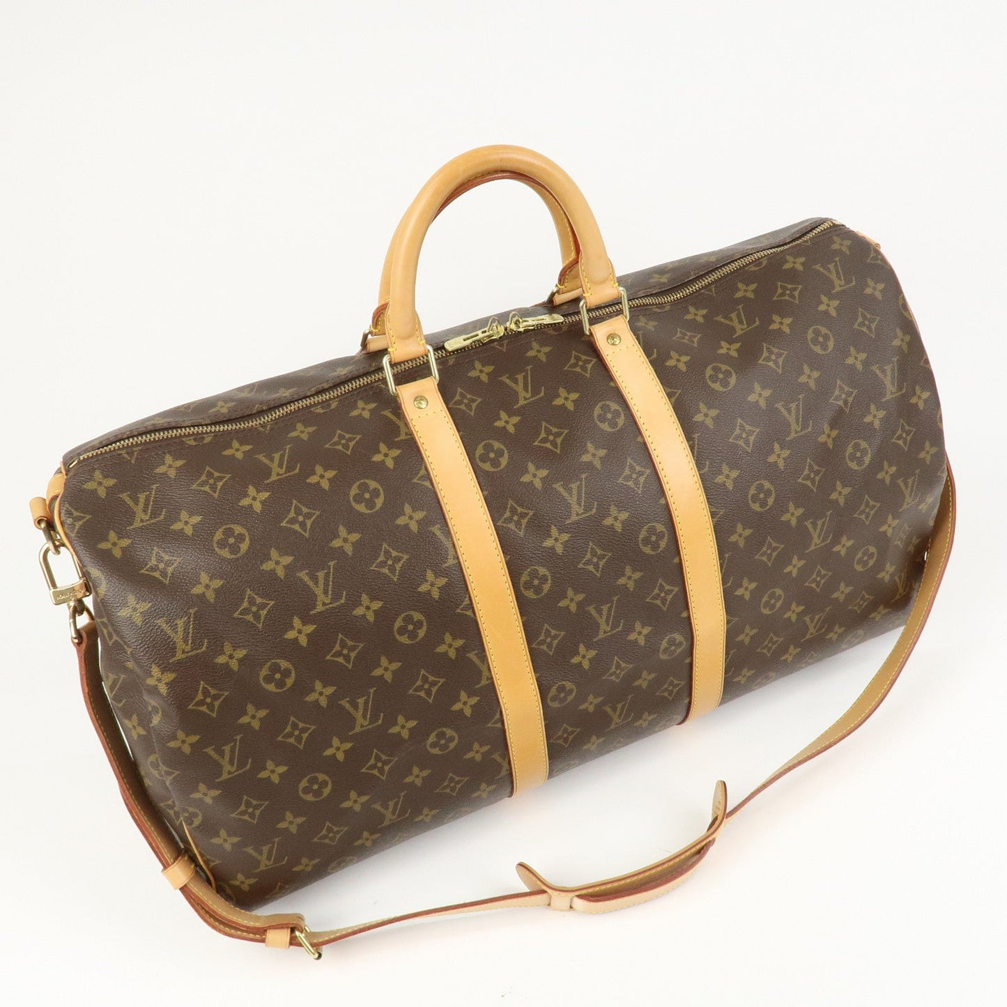 Louis Vuitton Monogram Keep All 55 Bandouliere Boston Bag M56714