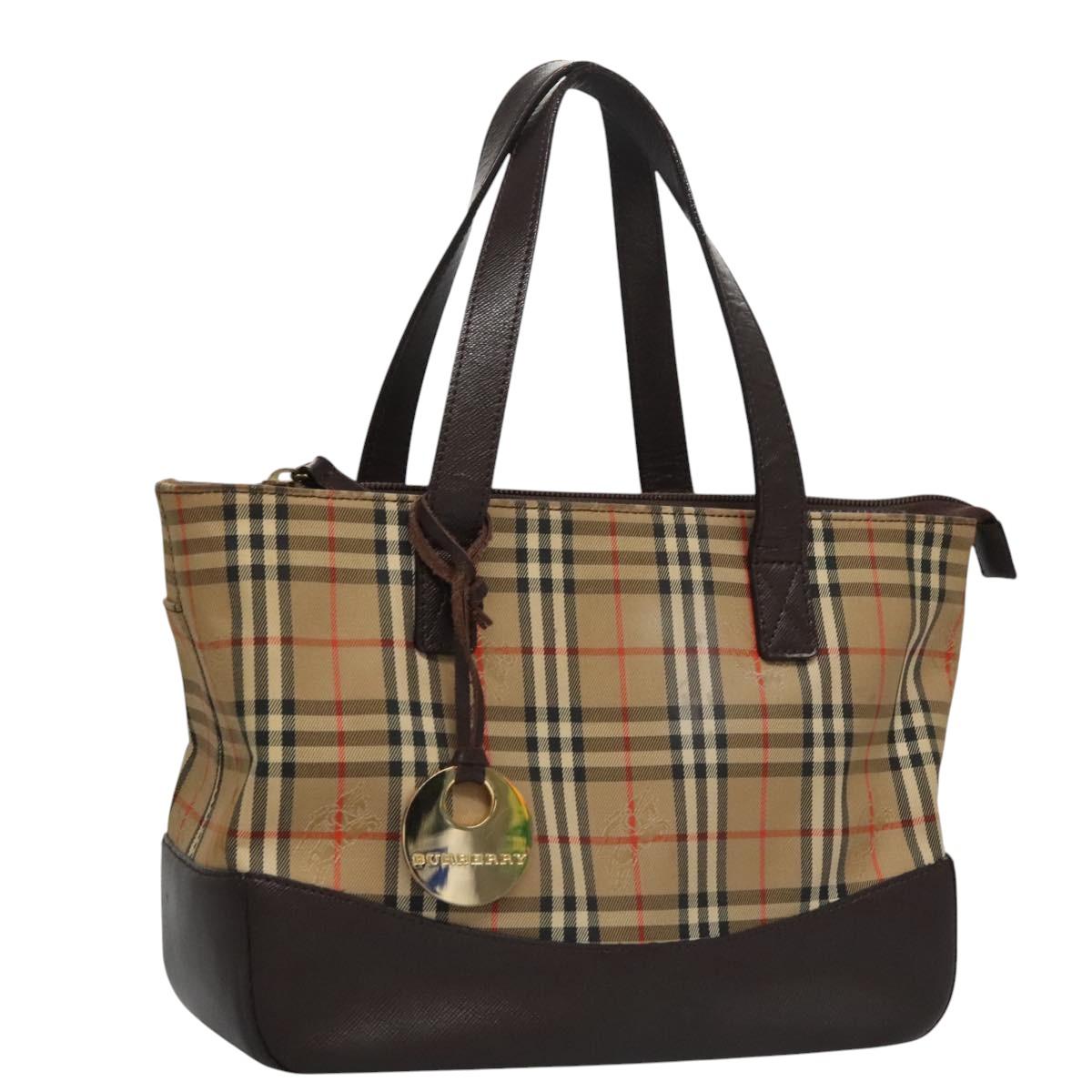 Burberry Nova Check Beige Canvas Shoulder Bag ( )