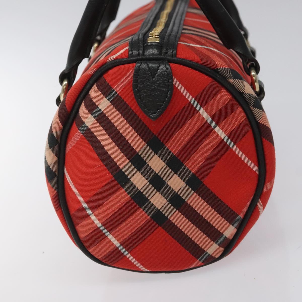 Burberry Nova Check Red Synthetic Handbag ( )