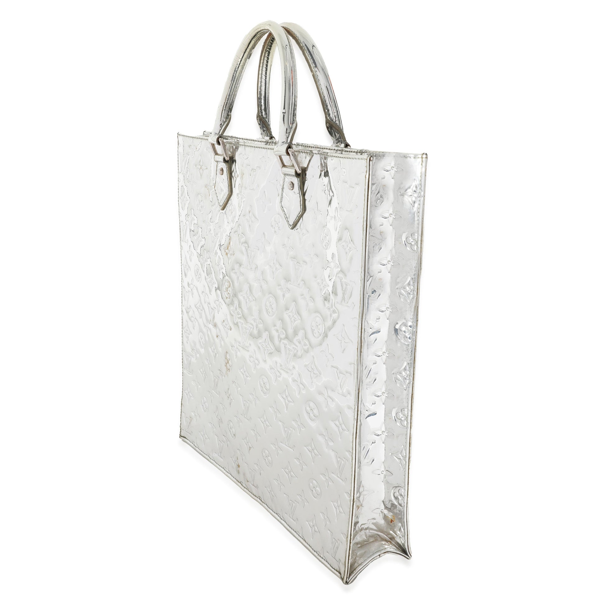 Louis Vuitton Sier PVC Monogram Miroir Sac Plat