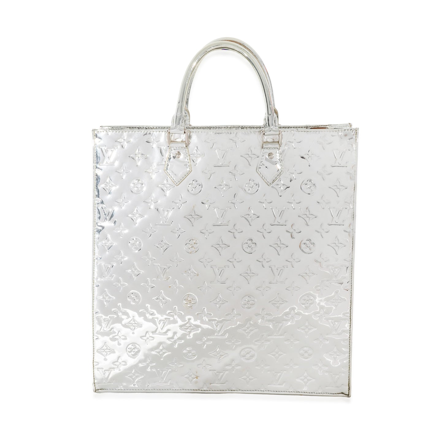 Louis Vuitton Sier PVC Monogram Miroir Sac Plat