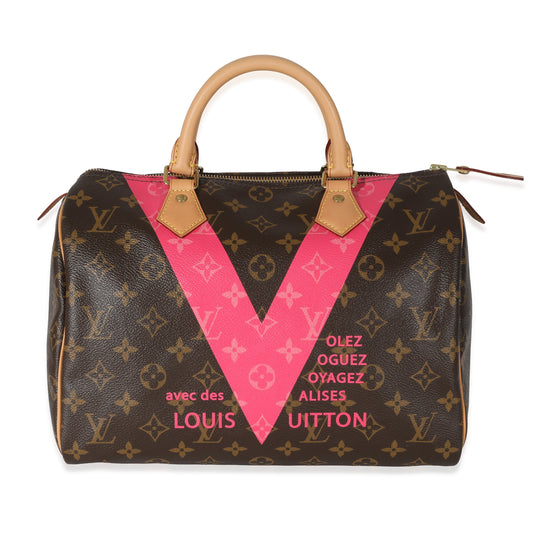 Louis Vuitton  Monogram Canvas & Grenade V Speedy 30