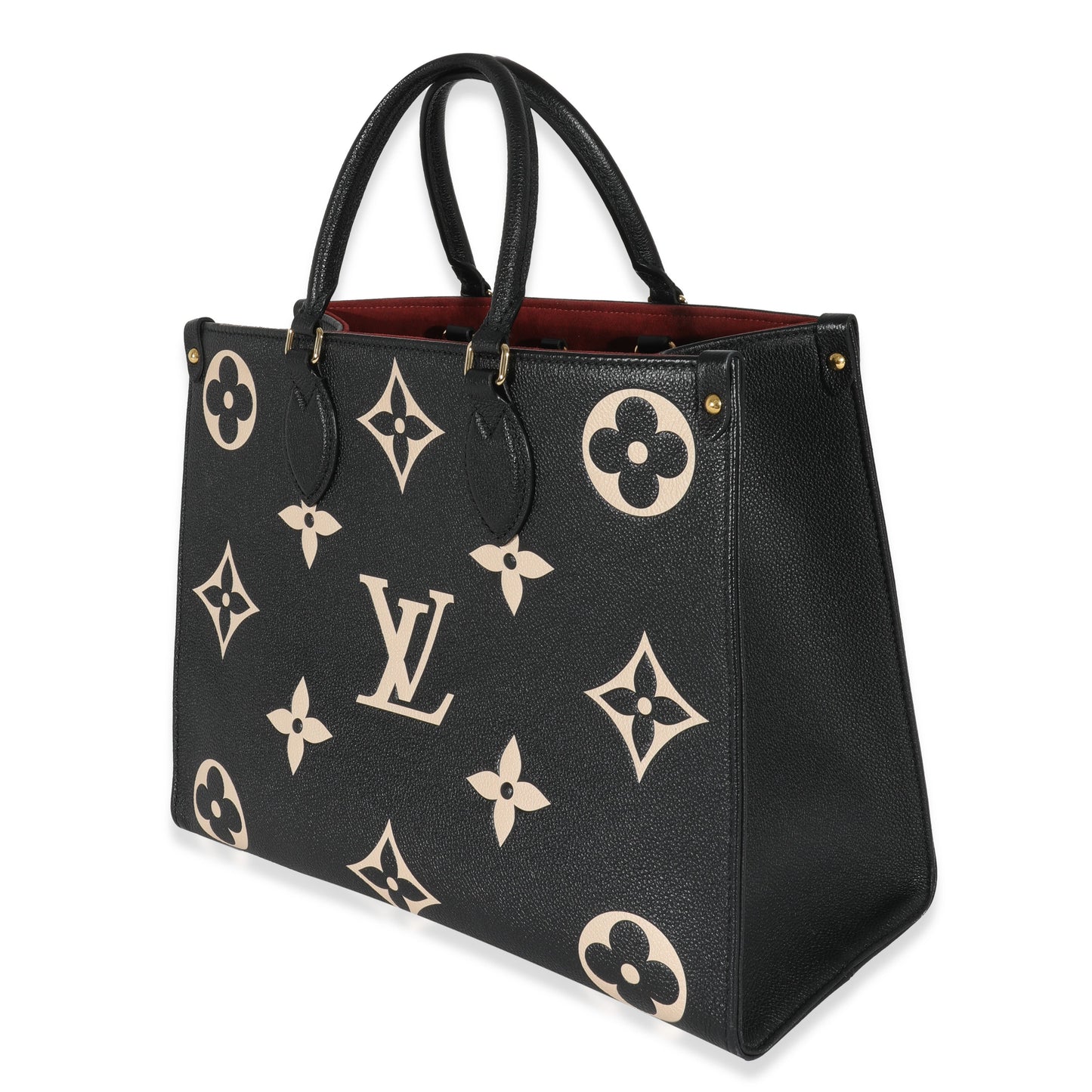 Louis Vuitton Black & Beige Monogram Empreinte Onthego MM