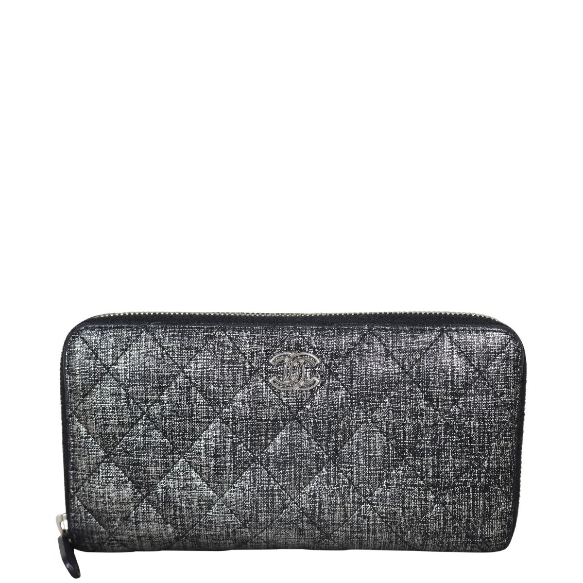 Chanel Iridescent Zip Around Wallet