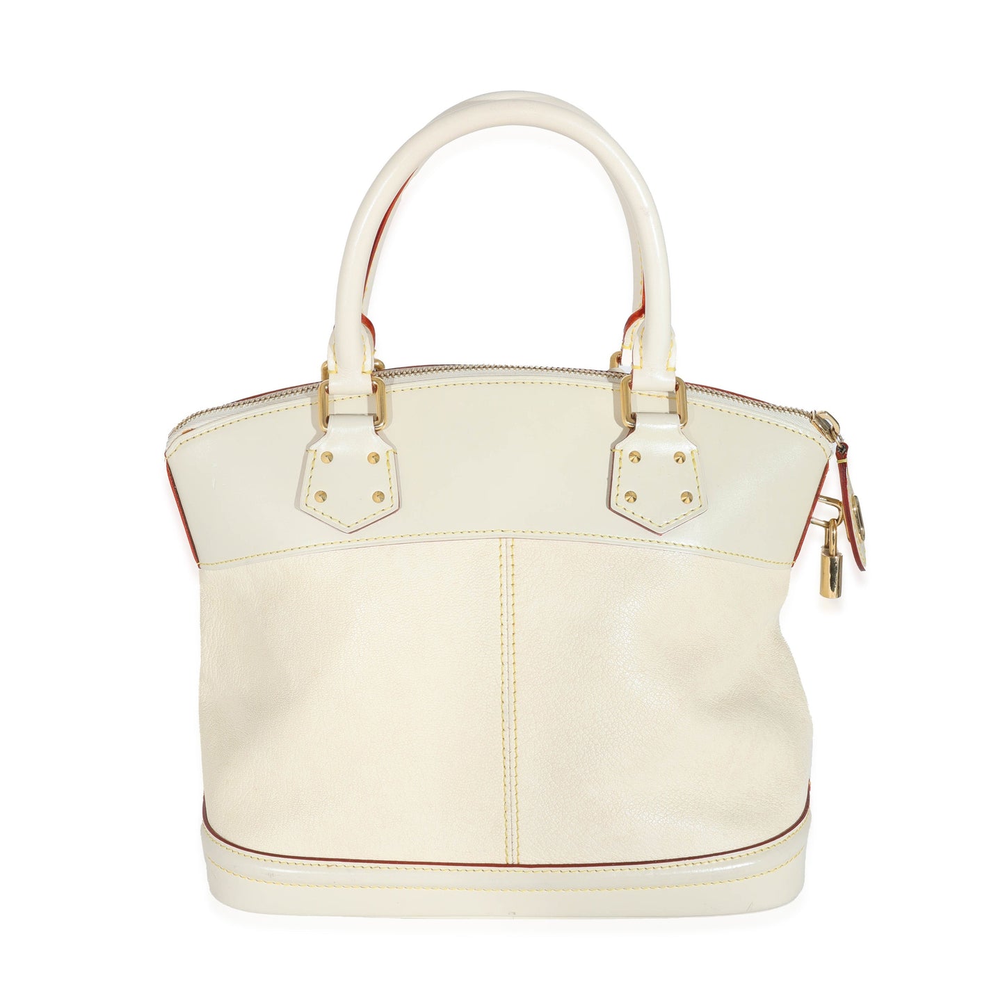 Louis Vuitton Ivory Leather Suhali Lockit MM