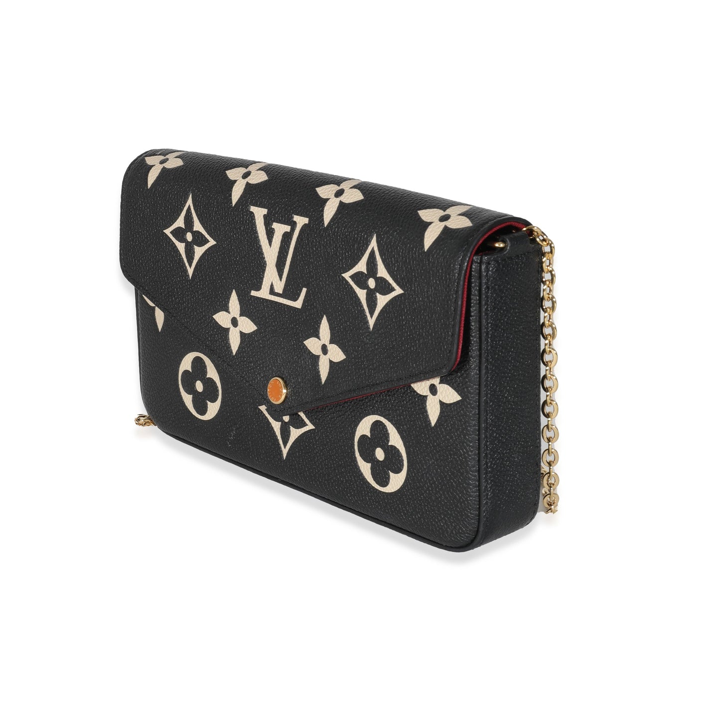 Louis Vuitton Black Beige Monogram Empreinte Félicie Pochette