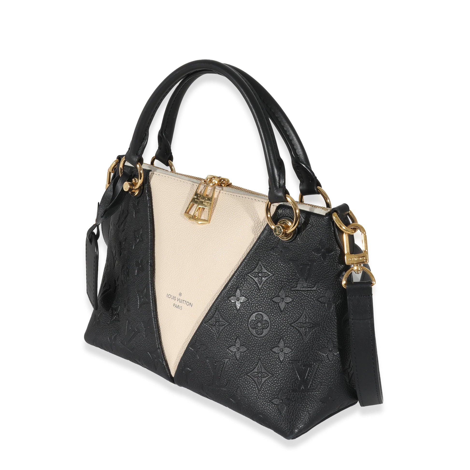 Louis Vuitton Black & Beige Monogram Empreinte V Tote BB