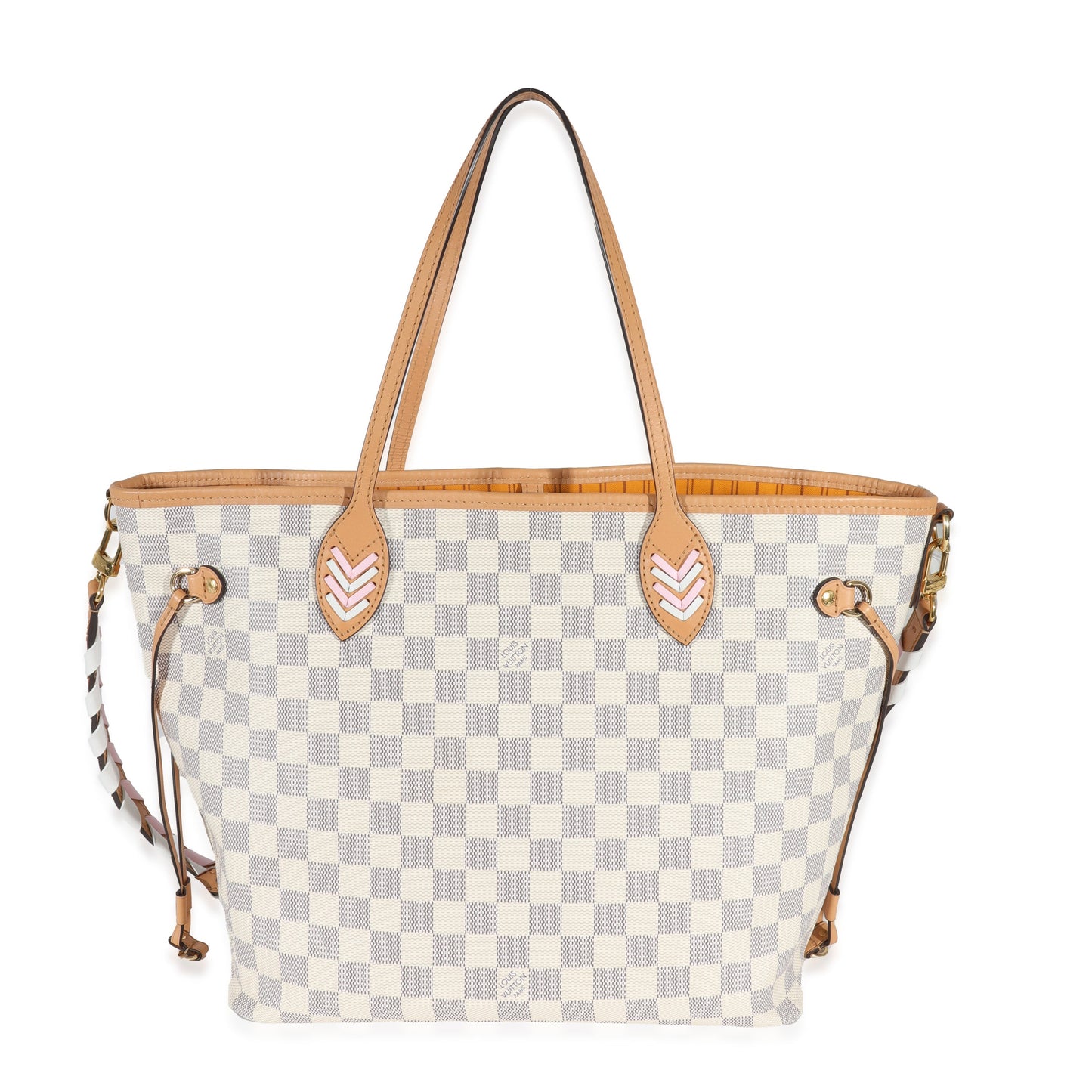 Louis Vuitton  Damier Azur Canvas Braided Neverfull MM