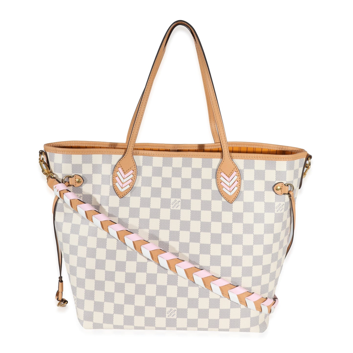 Louis Vuitton  Damier Azur Canvas Braided Neverfull MM