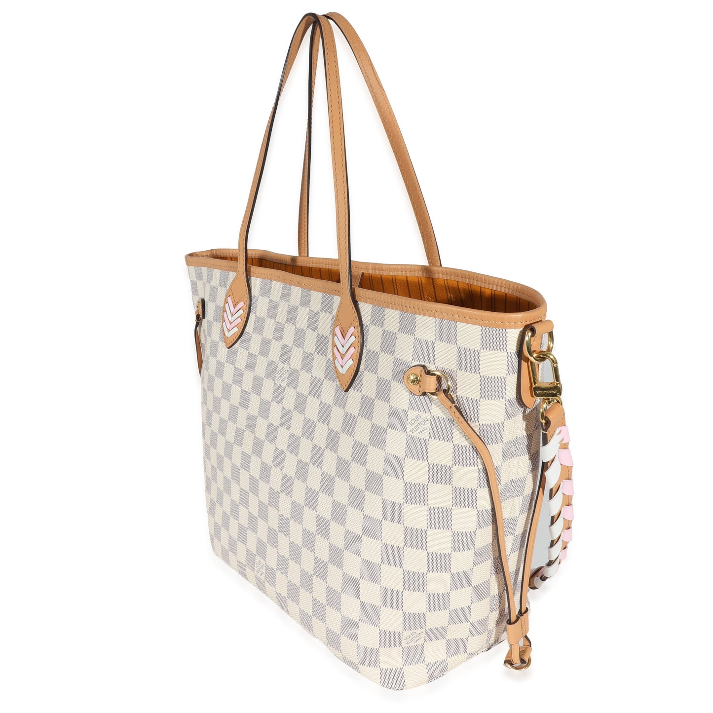 Louis Vuitton  Damier Azur Canvas Braided Neverfull MM