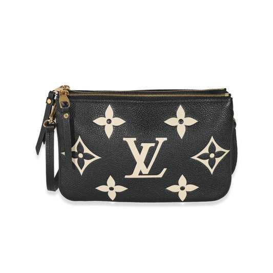 Louis Vuitton Bicolore Monogram Empreinte Double Zip Pochette
