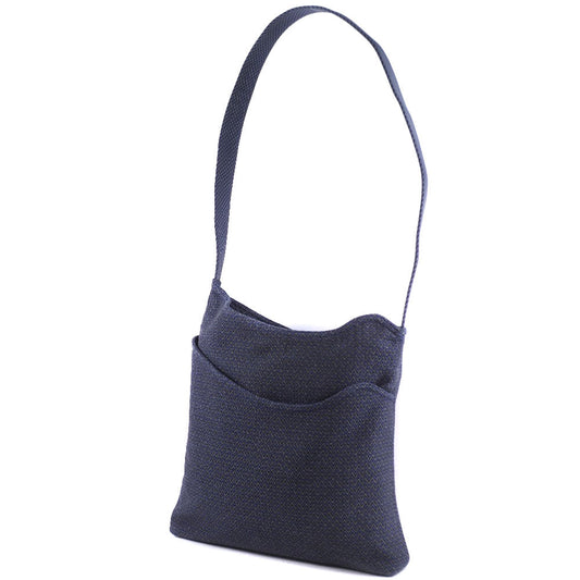 HERMES Shoulder Bag canvas Blue Sac Depansage unisex(Unisex) Used