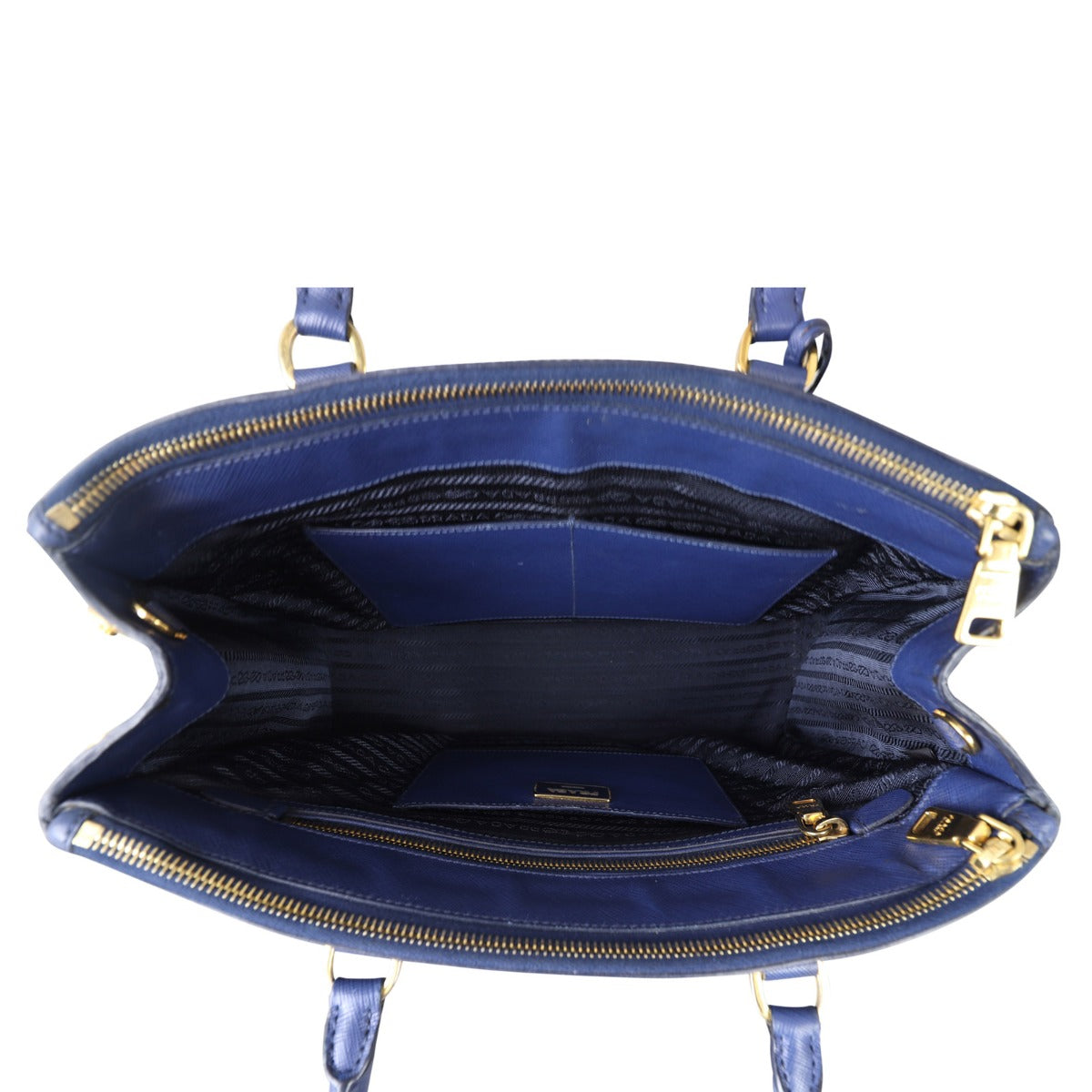Prada Saffiano Lux Double Zip Tote Medium