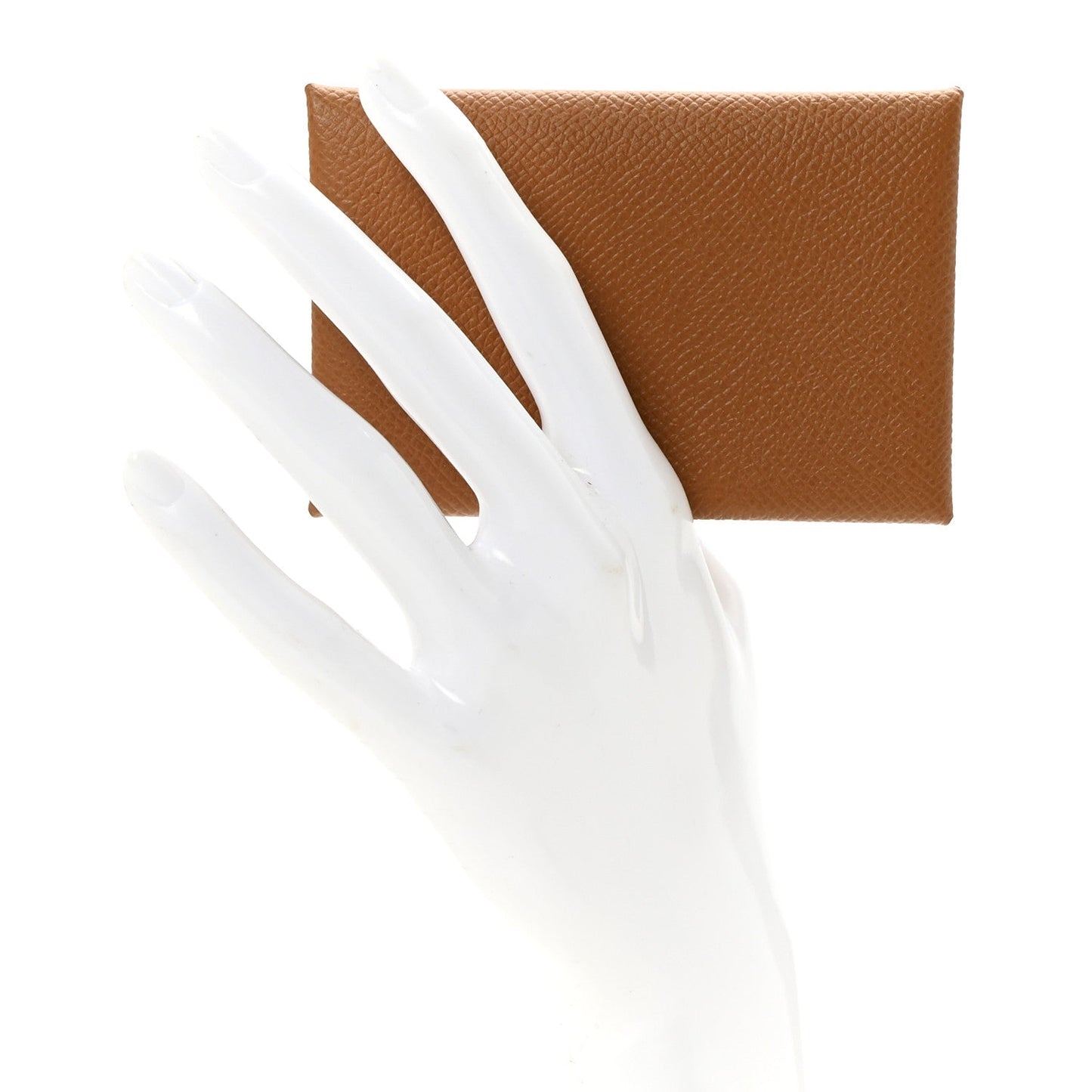 Hermes Epsom Calvi Card Case Gold