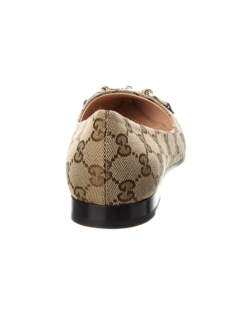 Gucci Gg Canvas Ballet Flat