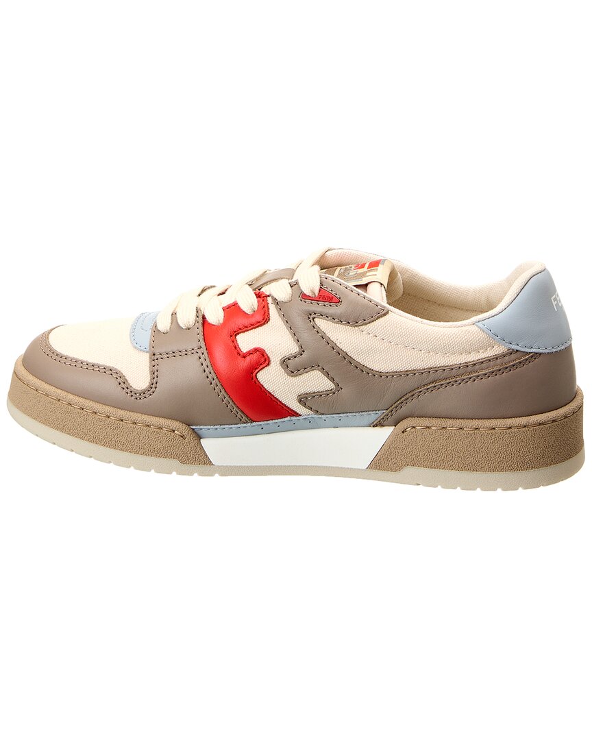 Fendi Match Canvas & Leather Sneaker
