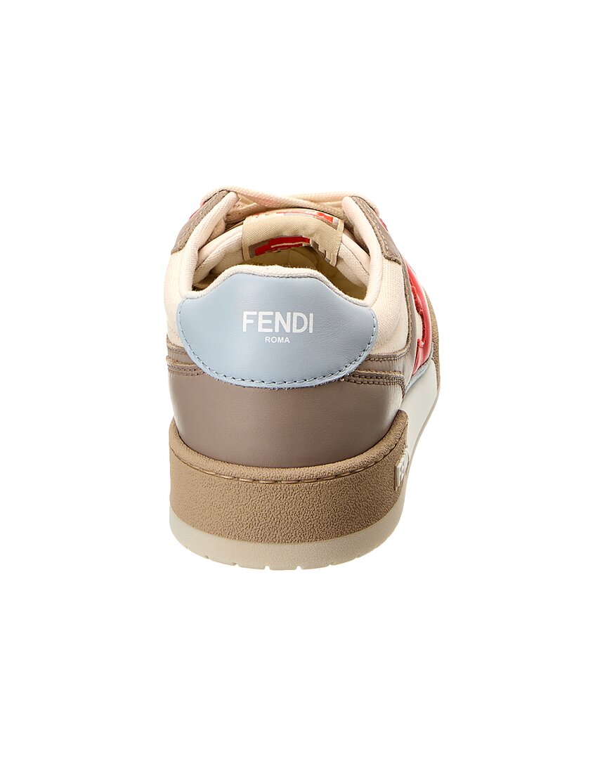 Fendi Match Canvas & Leather Sneaker