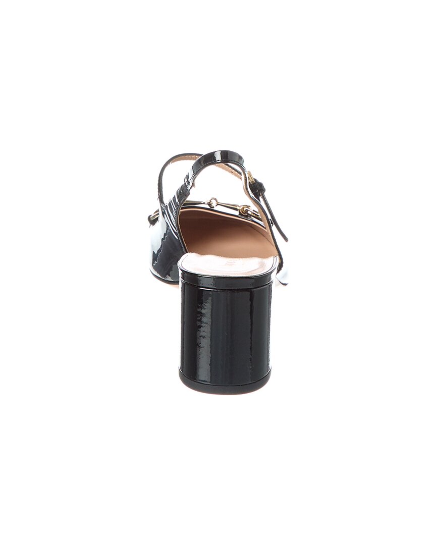 Gucci Horsebit Patent Slingback Pump