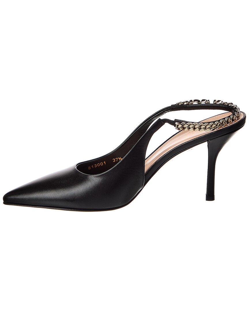 Gucci Signoria Leather Slingback Pump
