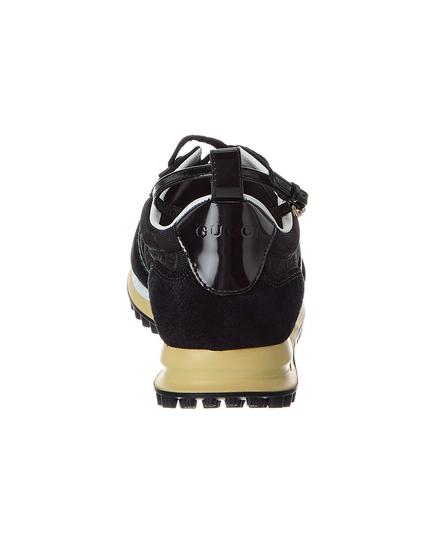 Gucci Re-Motion Gg Nylon & Suede Sneaker, 41, Black