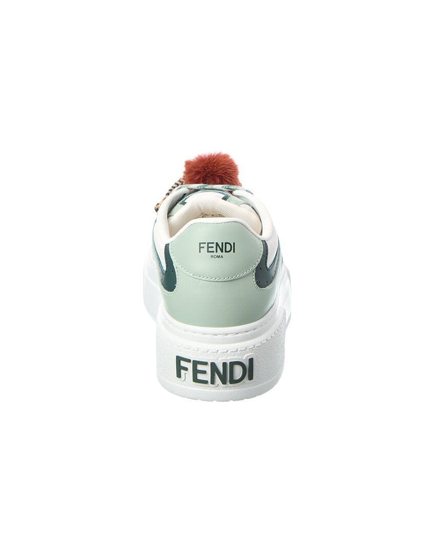 Fendi Match Leather Platform Sneaker