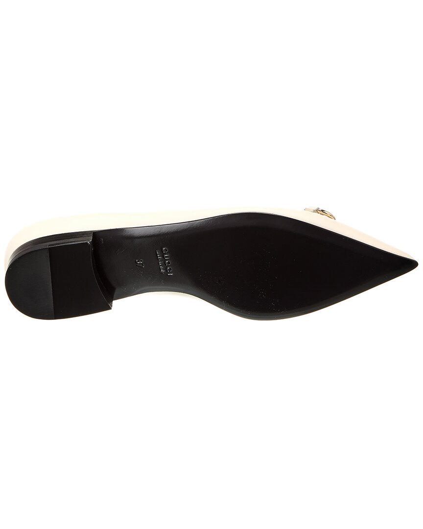 Gucci Horsebit Leather Ballerina Flat