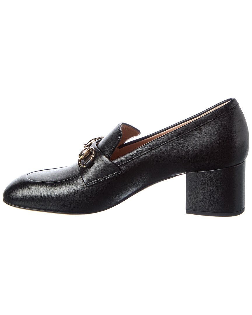 Gucci Horsebit Leather Loafer Pump