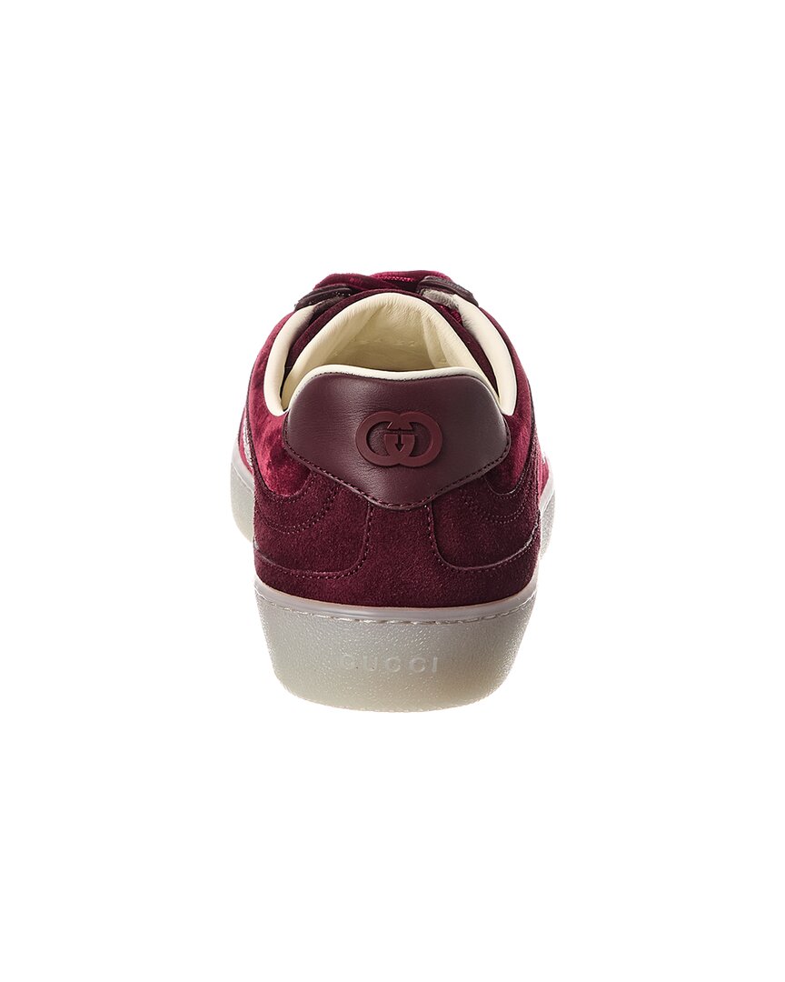 Gucci G75 Velvet & Suede Sneaker