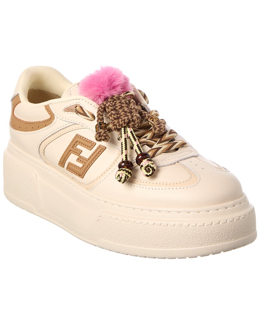 Fendi Match Leather Platform Sneaker