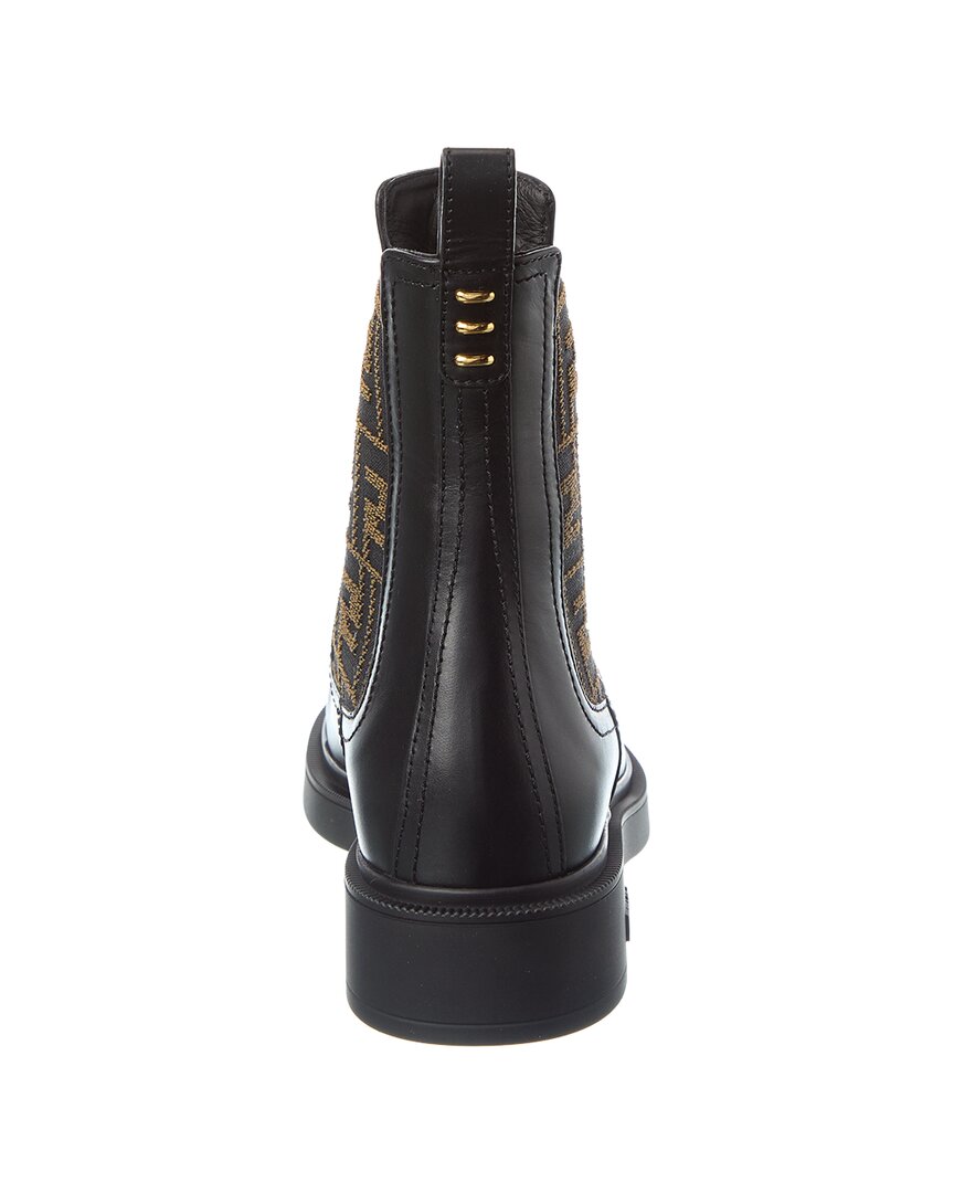 Fendi Filo Leather Biker Boot