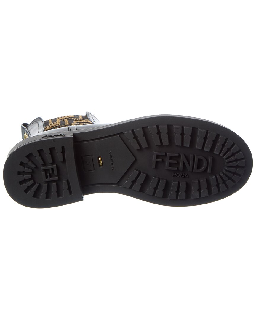 Fendi Filo Leather Biker Boot