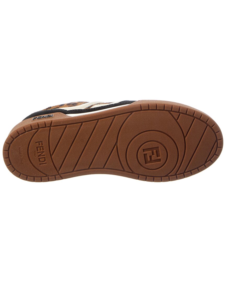 Fendi Match Haircalf & Suede Sneaker