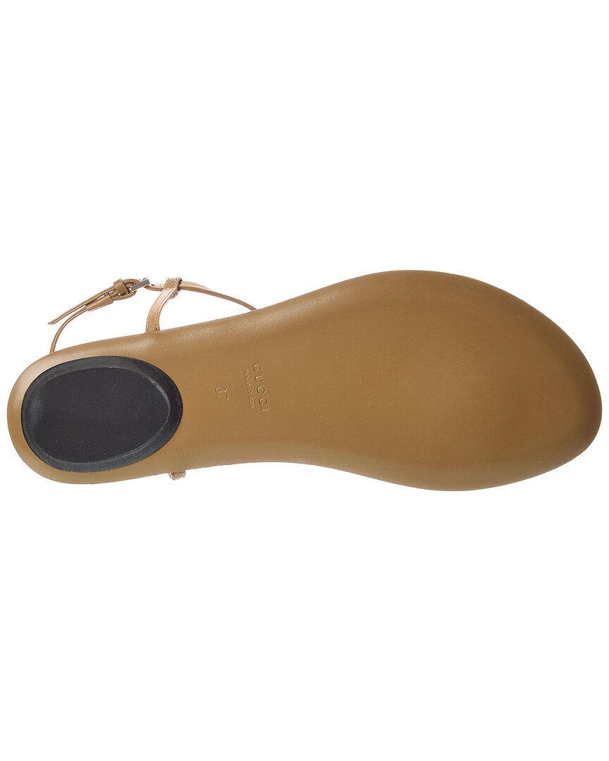 Gucci Susanna Bamboo Trim Leather Sandal