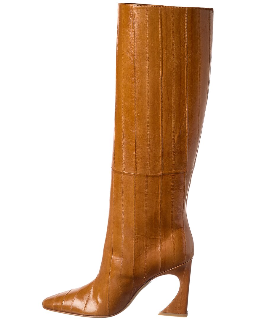 Fendi Arco Leather Knee-High Bootie