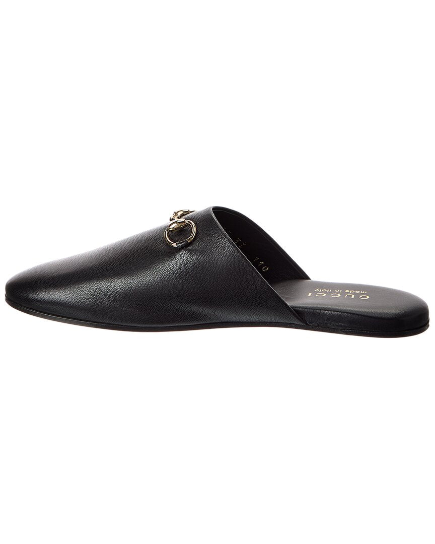 Gucci Horsebit Leather Mule