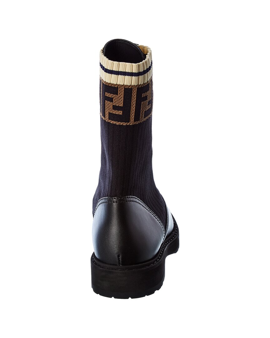 Fendi Ff Motif Leather Boot