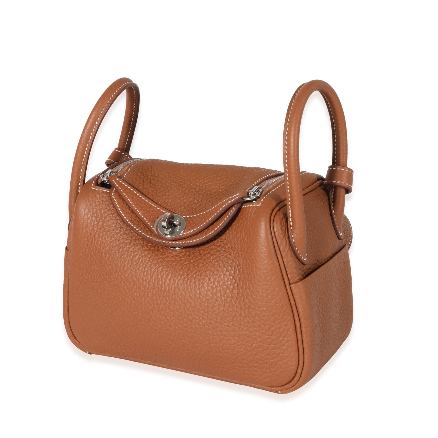 Luxury Hermes Gold Clemence Mini Lindy 20 PHW