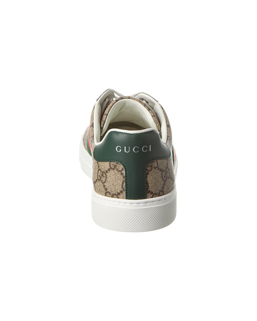Gucci Ace Gg Supreme Canvas & Leather Sneaker