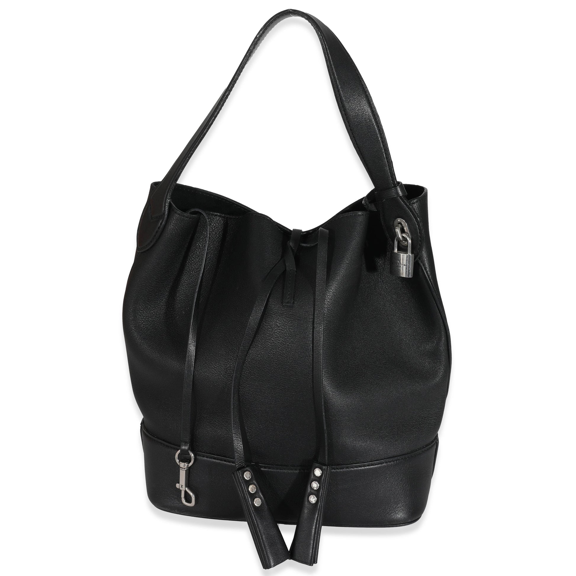 Louis Vuitton Black Leather Cuir Nuance GM