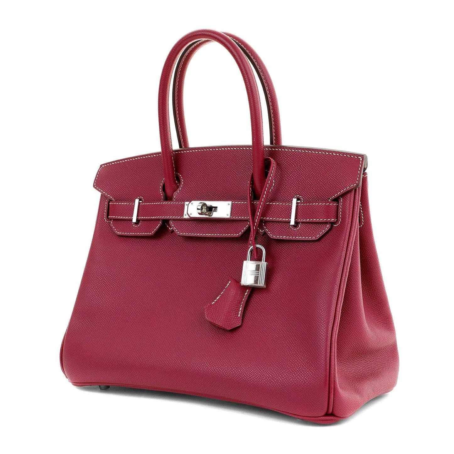 Hermes 30cm Rose Tyrien Epsom Candy Collection Birkin w/ Palladium Hardware