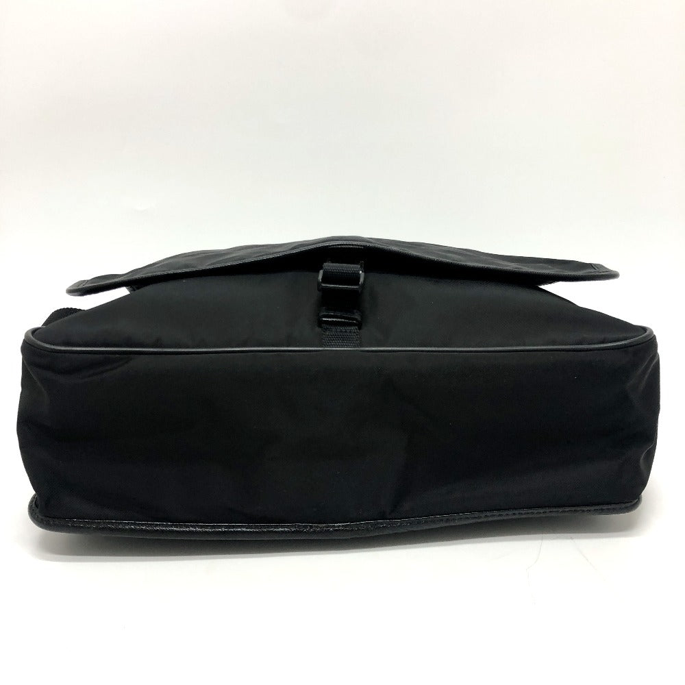PRADA Shoulder Bag Ã¢ÂÂu166 Nylon / leather black mens