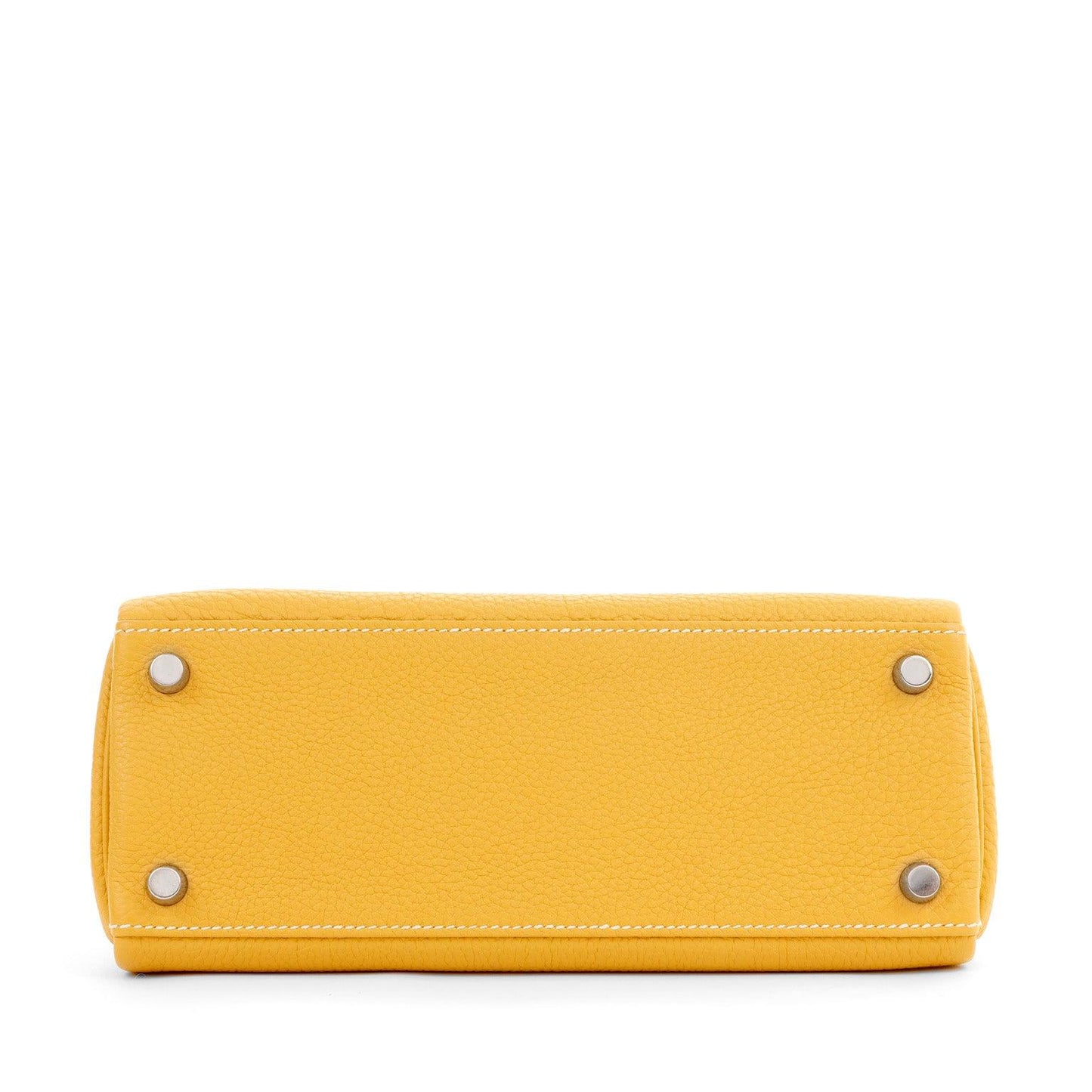 Hermes 25cm Kelly Moutard Togo w/ Palladium Hardware