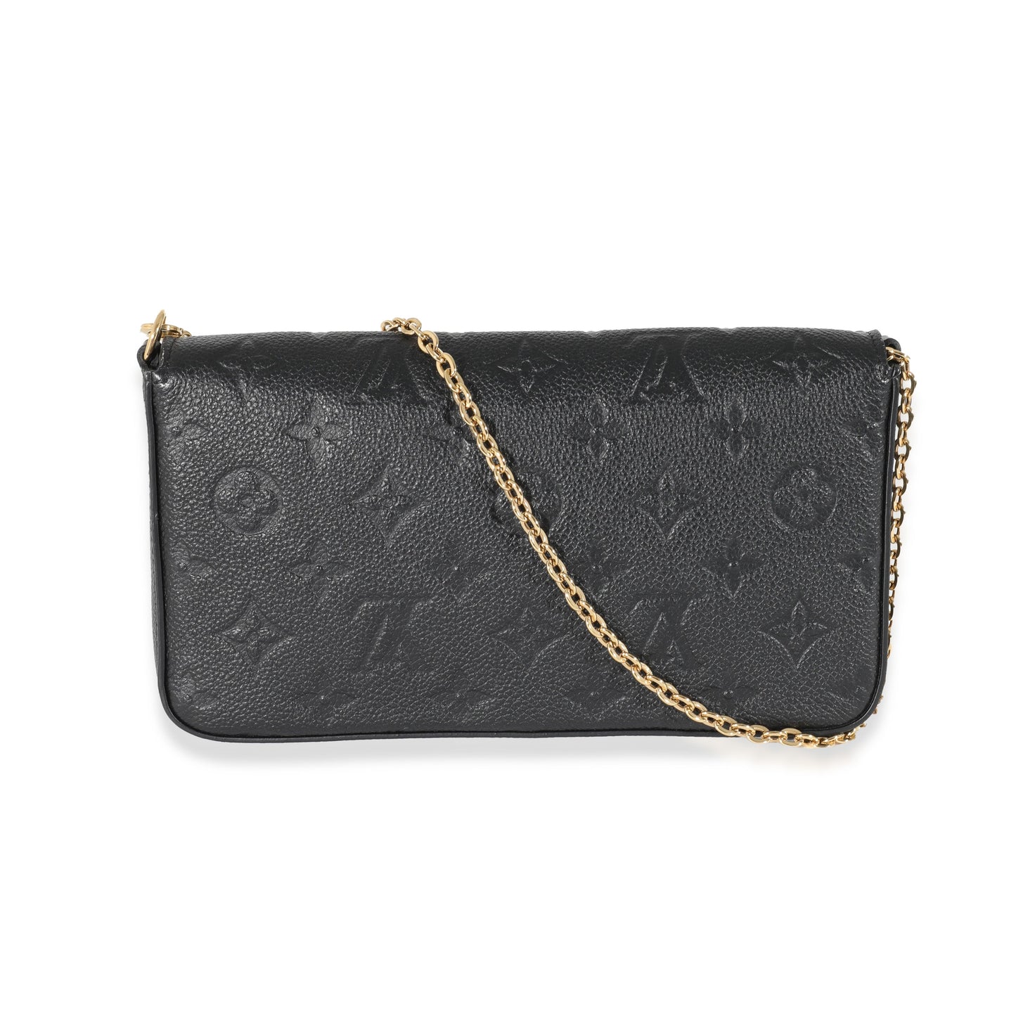 Louis Vuitton  Black Monogram Empreinte FÃ©licie Pochette