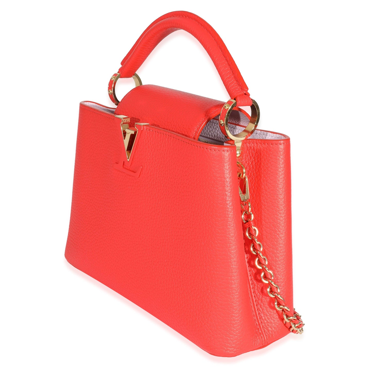 Louis Vuitton Tonic Orange Taurillon Capucines BB