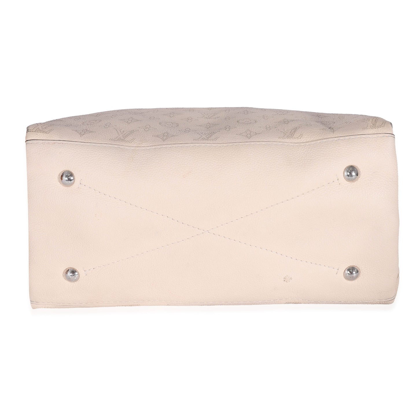 Louis Vuitton  Cream Mahina Carmel Hobo
