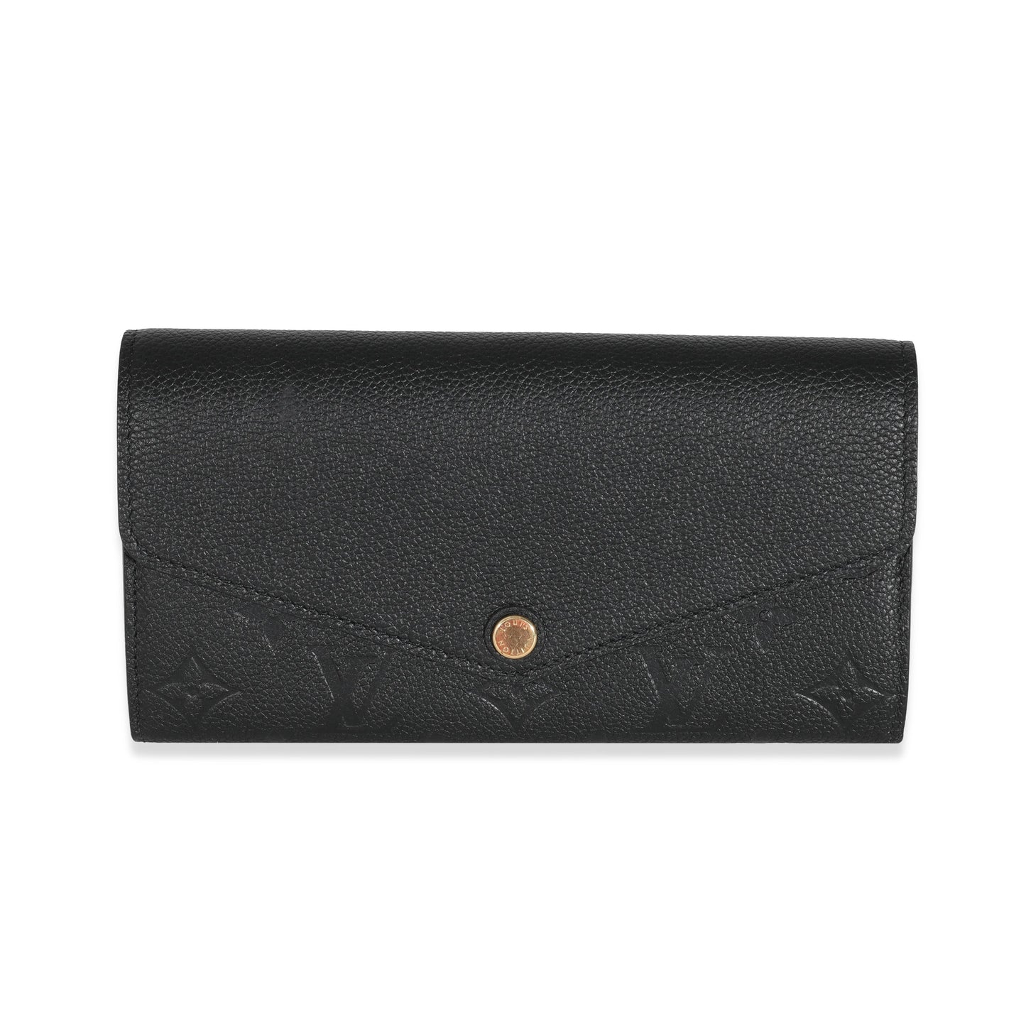 Louis Vuitton  Black Empreinte Sarah Wallet